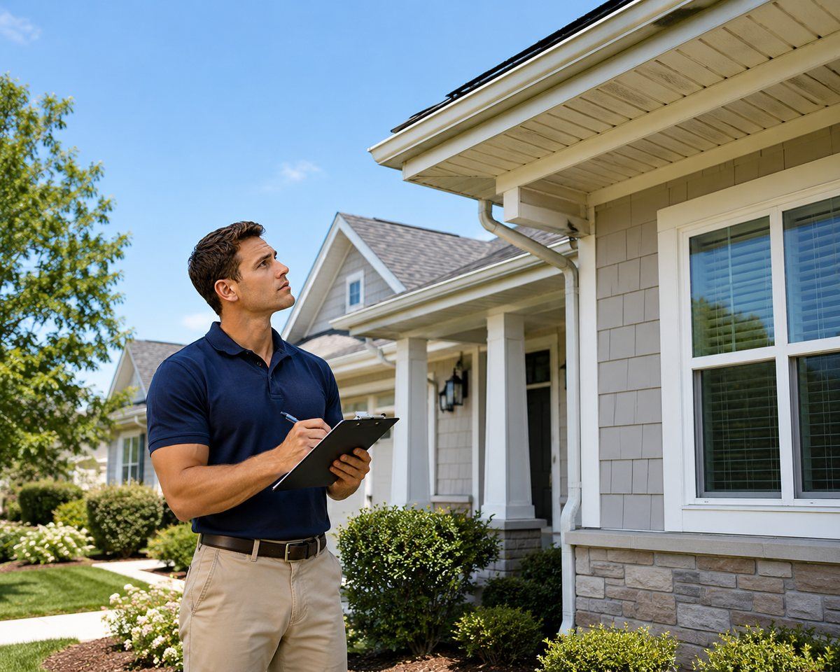 Cornerstone technician inspecting a home